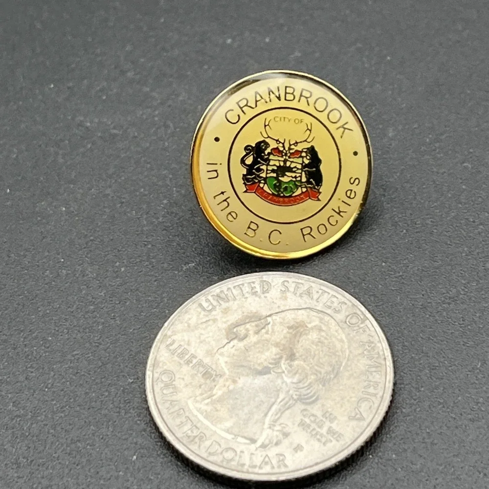 City Of Cranbrook British Columbia Rockies Canada Lapel Hat‎ Pin